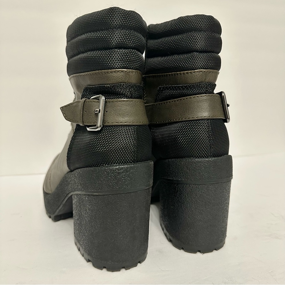 Women's Combat Boots Olive/Black Camo Buckle Lace-Up Boots Mix No. 6 Size 7 1/2 - Picture 8 of 10
